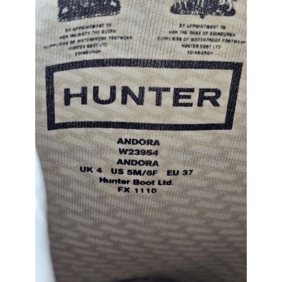 Hunter rain boots Andora W23954 olive Green women's SZ 6 fall ready - Picture 7 of 8